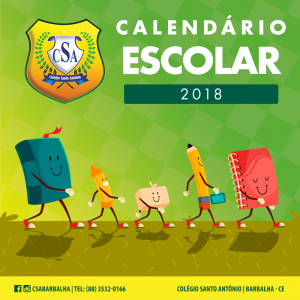 Calendário Escolar 2018